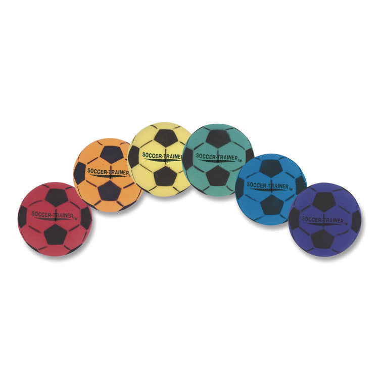 Ultra Foam Soccer Ball Set, 8" Diameter, Assorted Colors, 6/Set