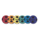 Ultra Foam Soccer Ball Set, 8" Diameter, Assorted Colors, 6/Set