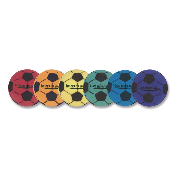 Ultra Foam Soccer Ball Set, 8" Diameter, Assorted Colors, 6/Set