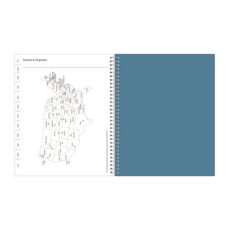 Ditsy Dapple Light CYO Cover Weekly/Monthly Lesson Planner, 2025-2026, Nine Classes, Multicolor Cover, (70) 11 x 8.5 Pages