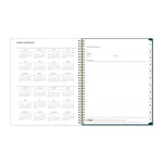 Greta Academic Year Weekly/Monthly Planner, Floral Artwork, 11.5 x 8, Green Cover, 12-Month (July-June): 2025 to 2026