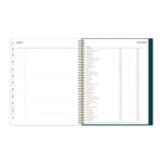 Greta Academic Year Weekly/Monthly Planner, Floral Artwork, 11.5 x 8, Green Cover, 12-Month (July-June): 2025 to 2026