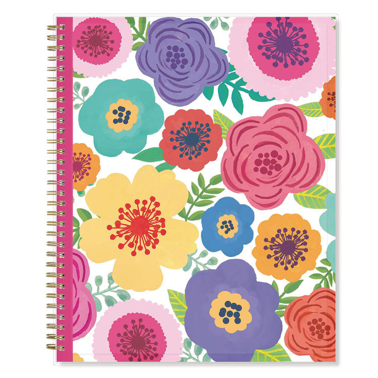 Mahalo Academic Year Create-Your-Own Cover Weekly/Monthly Planner, Floral Artwork, 11 x 8.5, 12-Month (July-June): 2025-2026