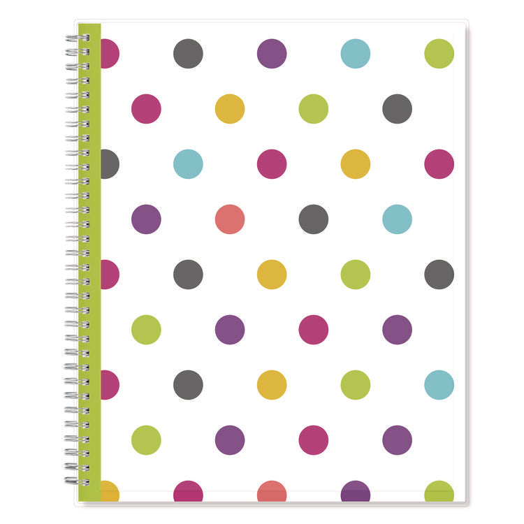 Teacher Dots CYO Cover Weekly/Monthly Lesson Planner, 2025 to 2026, Nine Classes, Multicolor Cover, (70) 11 x 8.5 Pages
