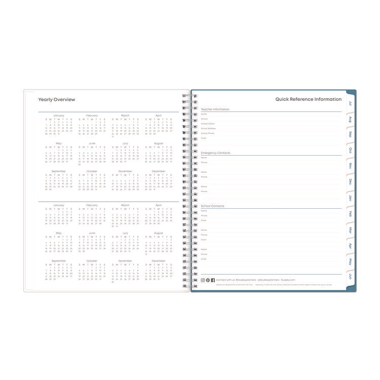 Teacher Dots CYO Cover Weekly/Monthly Lesson Planner, 2025 to 2026, Nine Classes, Multicolor Cover, (70) 11 x 8.5 Pages