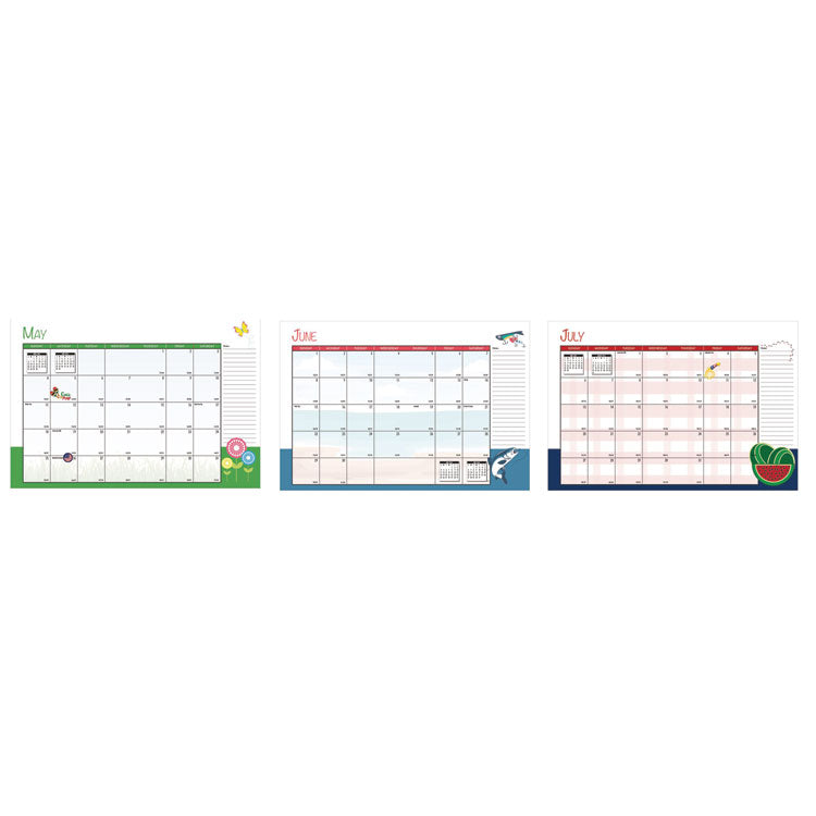 Seasonal Monthly Planner, Illustrated Seasons Artwork, 10 x 7, Light Blue Cover, 12-Month (Jan to Dec): 2025