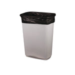 Linear Low-Density Can Liners, 30 gal, 0.9 mil, 26" x 42", Black, Flat Pack, 200/Carton