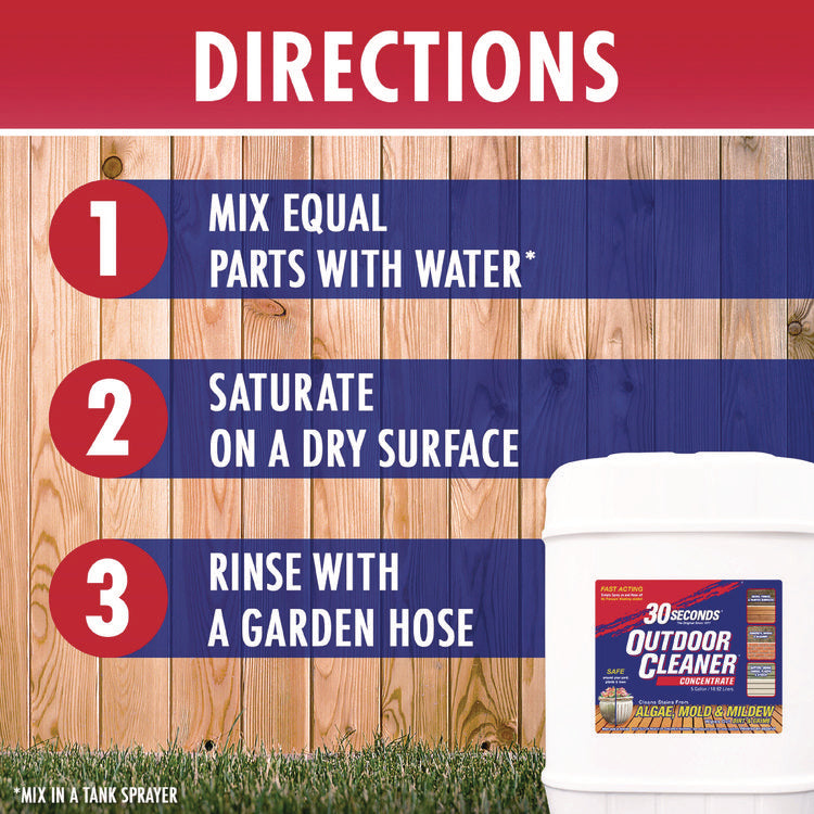 30 Second Outdoor Cleaner, Clean Scent, 1 gal Bottle