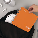 Wirebound Notebook, 5-Subject, Medium/College Rule, Assorted Cover Colors, (150) 9.5 x 6.63 Sheets, 6/Pack