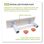 Official Size Pitcher's Plate with Anchor, 24" x 6"