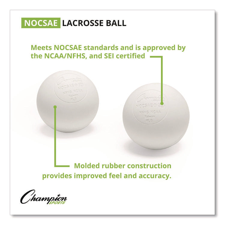 Bucket of Lacrosse Balls, Official Size, White, 36 Balls/Bucket
