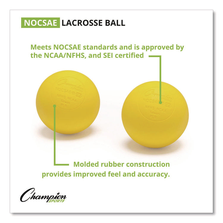 Bucket of Lacrosse Balls, Official Size, Yellow, 36 Balls/Bucket