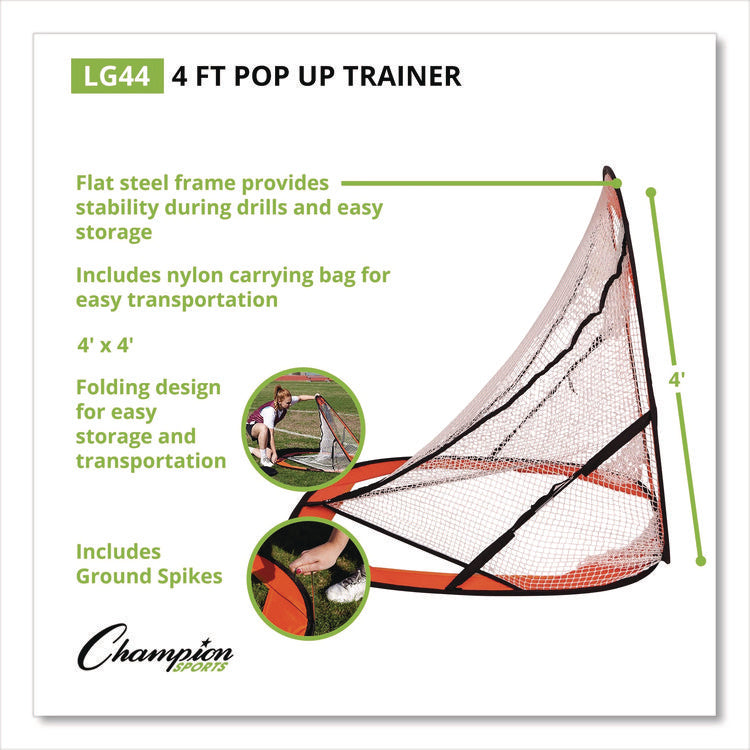 Lacrosse Pop Up Target Trainer, 4 ft x 4 ft