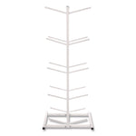 Double Medicine Ball Tree, 12" x 23" x 51", White