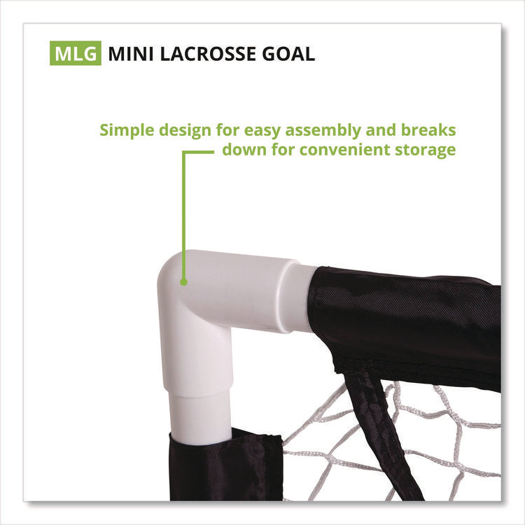 Mini Lacrosse Goal, 3 ft  x 3 ft, 1.5" dia Frame