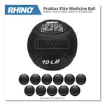 Rhino Promax Elite Medicine Ball, 10 lb, Black