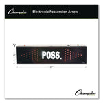 Electronic Possession Arrow, 21" x 3" x 6", Black Face, Red Graphics