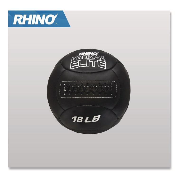 Rhino Promax Elite Medicine Ball, 18 lb, Black