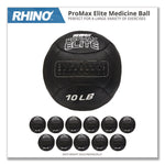 Rhino Promax Elite Medicine Ball, 25 lb, Black