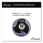 Rhino Elite Medicine Ball, 12 lb, Purple