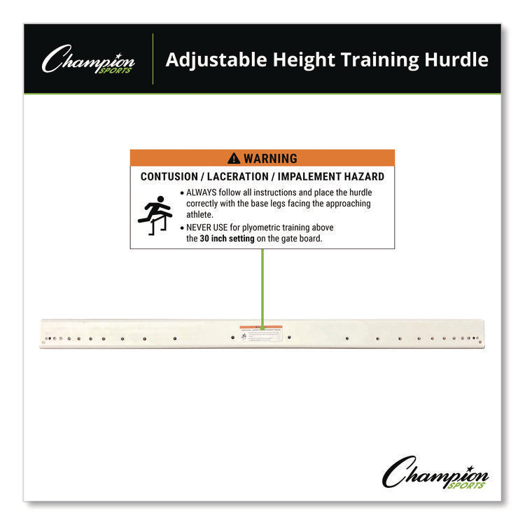 Adjustable Training Hurdle, 41" x 14", 1" Tube dia