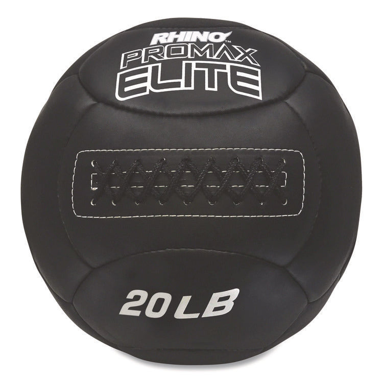 Rhino Promax Elite Medicine Ball, 20 lb, Black