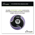 Rhino Elite Medicine Ball, 12 lb, Purple
