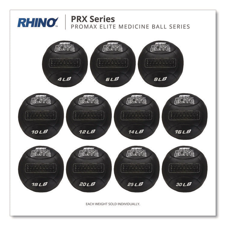 Rhino Promax Elite Medicine Ball, 6 lb, Black