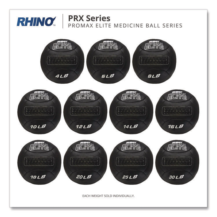 Rhino Promax Elite Medicine Ball, 16 lb, Black