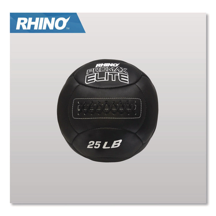 Rhino Promax Elite Medicine Ball, 25 lb, Black