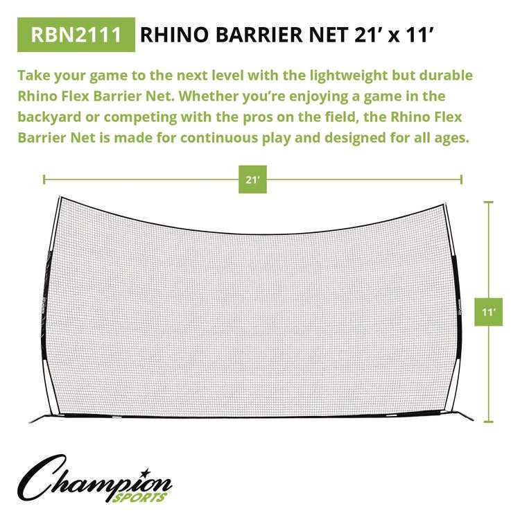 Rhino Flex Barrier Net, 21 ft  x 11 ft