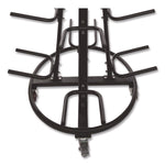 Champion Sports Round Medicine Ball Tree, 31" x 31" x 66.5", Black