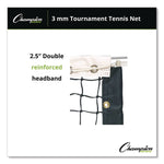 Tournament Tennis Net, 3 mm Braided Polyethylene, 42 ft x 3.5 ft,