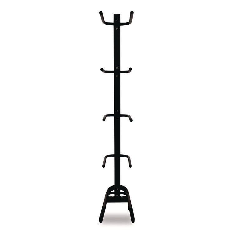 U-Ring Single Medicine Ball Tree, 23" x 22.5" x 64.5", Black