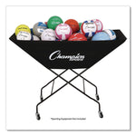 Pro Collapsible Volleyball Cart, 23" x 55" x 41", Black