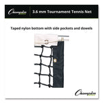 Tournament Tennis Net, 3.6 mm Double Braided Polyethylene, 42 ft x 3.5 ft