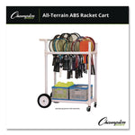 All-Terrain ABS Racket Cart, 20" Wide x 33" Long, White
