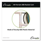 All-Terrain ABS Racket Cart, 20" Wide x 33" Long, White