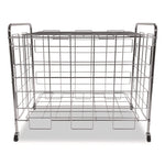 Portable Ball Locker, Metal, 176 lb Capacity, 24 x 41 x 36, Chrome