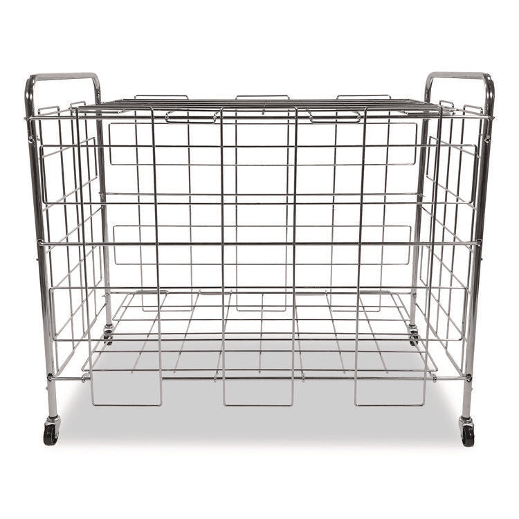 Portable Ball Locker, Metal, 176 lb Capacity, 24 x 41 x 36, Chrome