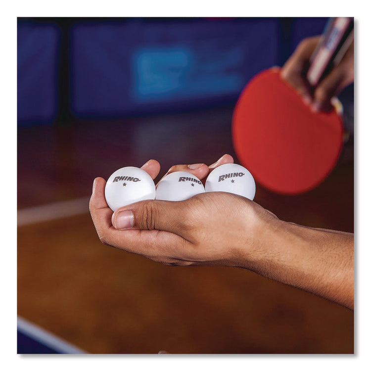 Table Tennis Balls, Official Size, White, 144/Carton