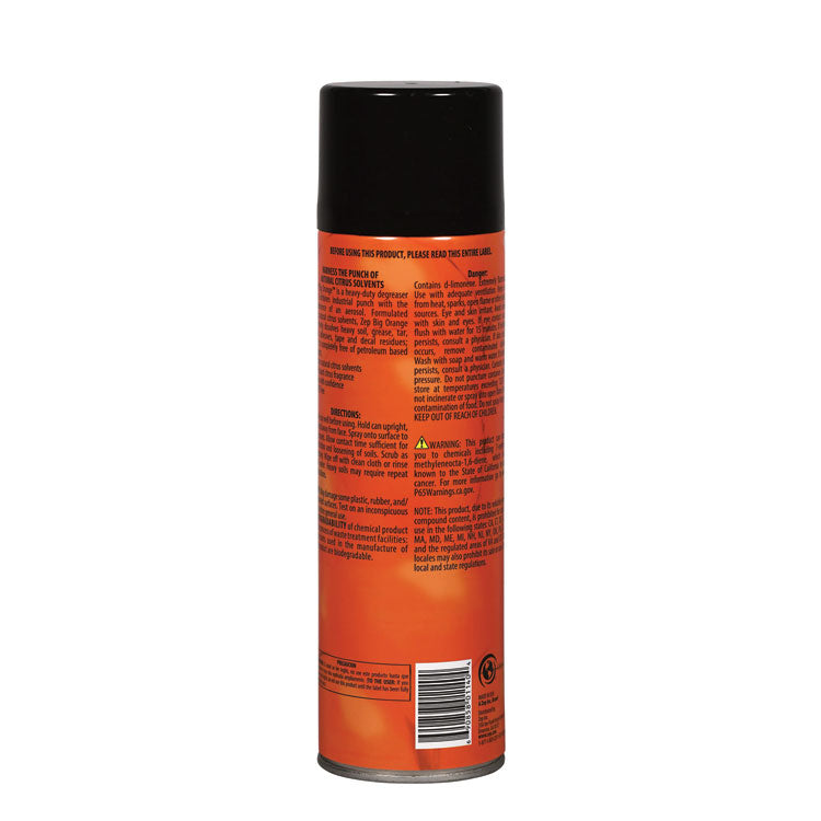 Big Orange Aerosol, Citrus Scent, 15 oz Aerosol Can, 12/Carton