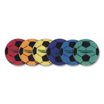 Ultra Foam Soccer Ball Set, 8" Diameter, Assorted Colors, 6/Set
