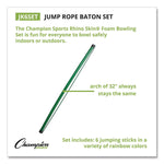 Jump Rope Baton Set, 32", Assorted Colors, 6 Batons/Set
