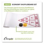 Blacktop Shuffleboard Set, (2) Two-Piece 51" Cues/(8) Discs/Sidewalk Chalk