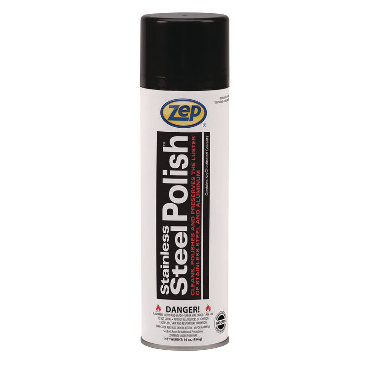 Stainless Steel Polish, 16 oz Aerosol Spray, 12/Carton
