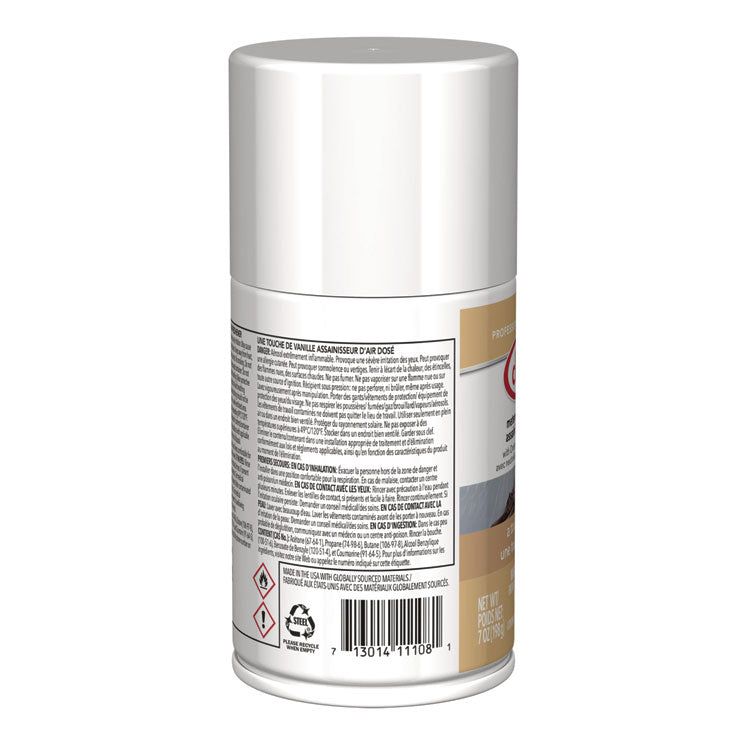 Metered Air Freshener, Vanilla Scent, 7 oz Aerosol Spary, 12/Carton