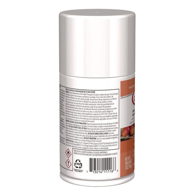 Metered Air Freshener, Mango, 7 oz Aerosol Spray, 12/Carton