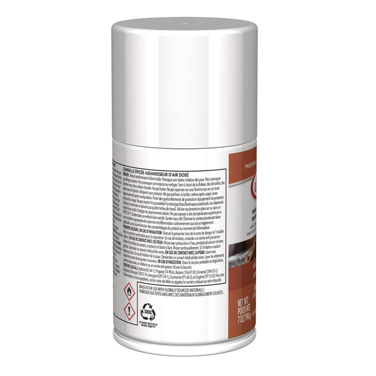 Metered Air Freshener, Cinnamon, 11 oz Aerosol Spray, 12/Carton