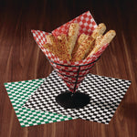 Grease-Resistant Food Wrap, 12 x 12, Red Check, 5,000/Carton